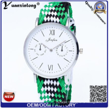 Yxl-211 Nouveau Style Vogue Lady Montre Nylon Nato Sangle Quartz Hommes Sport Montres Poignet Dames Montre